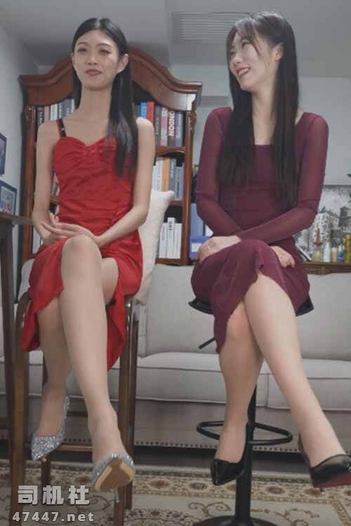 Lanlan&Xiaoying-姐妹花包臀裙肉丝高跟挑鞋